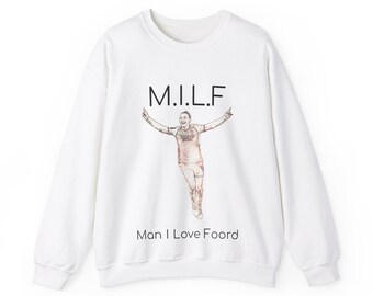 Caitlin Foord - "Man I Love Foord" Arsenal Unisex Heavy Blend™ Crewneck Sweatshirt