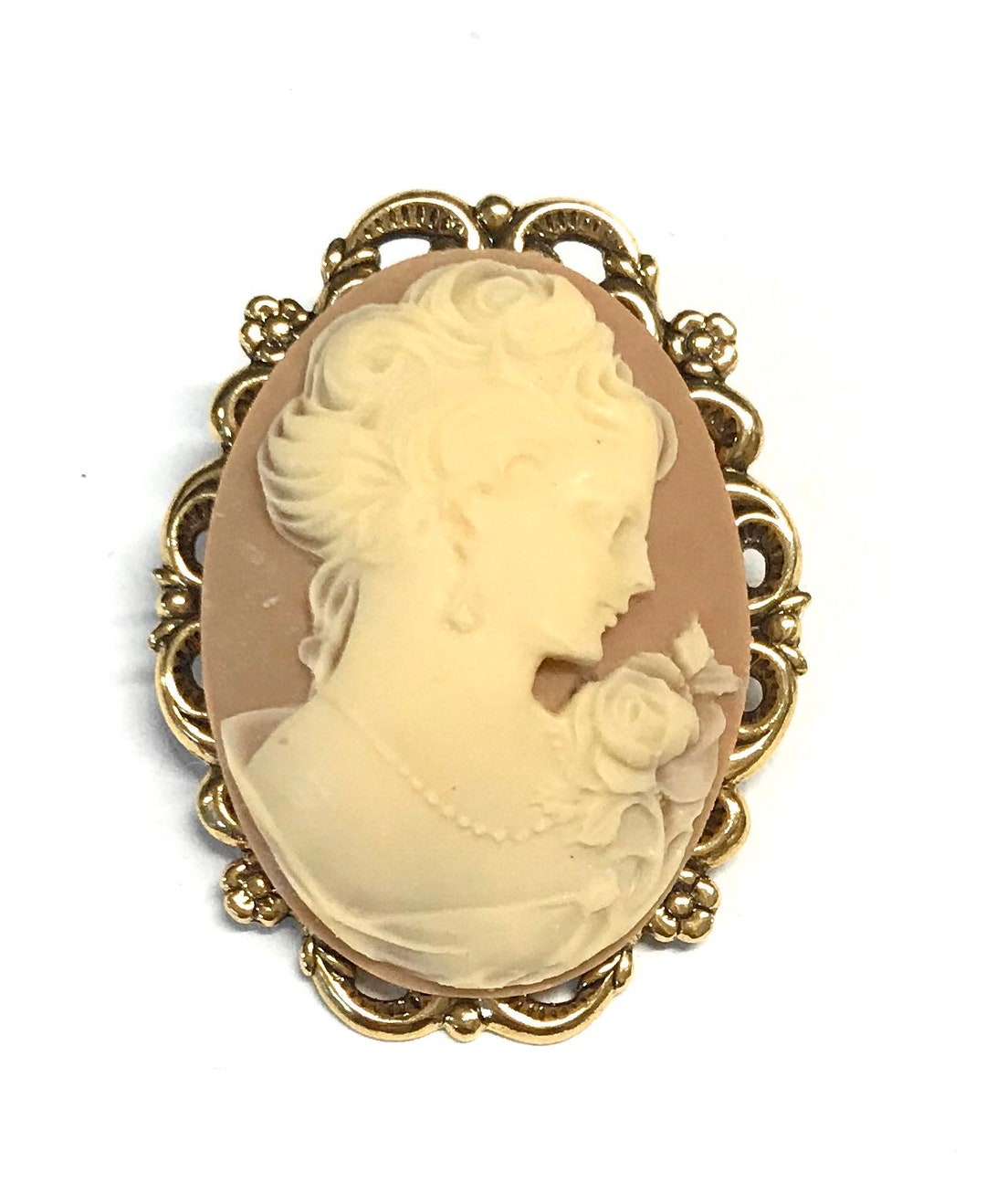 Cameo Brooch Cameo Jewelry Victorian Lady Cameo Pin or - Etsy