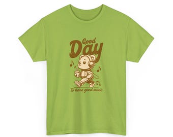 Koszulka z grubej bawełny "Good Day to Have Good Music"