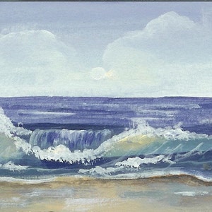 ACEO amanecer en la playa