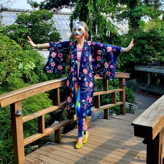 Pretty Floral Kimono Cardigan, Womens Floral Yuka… - image 6