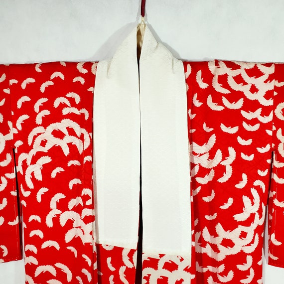 Gorgeous Japanese Juban Kimono, Vintage Silk Naga… - image 5
