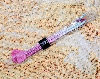 Ombre Pink Haori-himo, Japanese Kimono Jacket Cord Ties, Pink To White Silk, New Unused Vintage Haorihimo, Kimono Accessory, Womens Haori