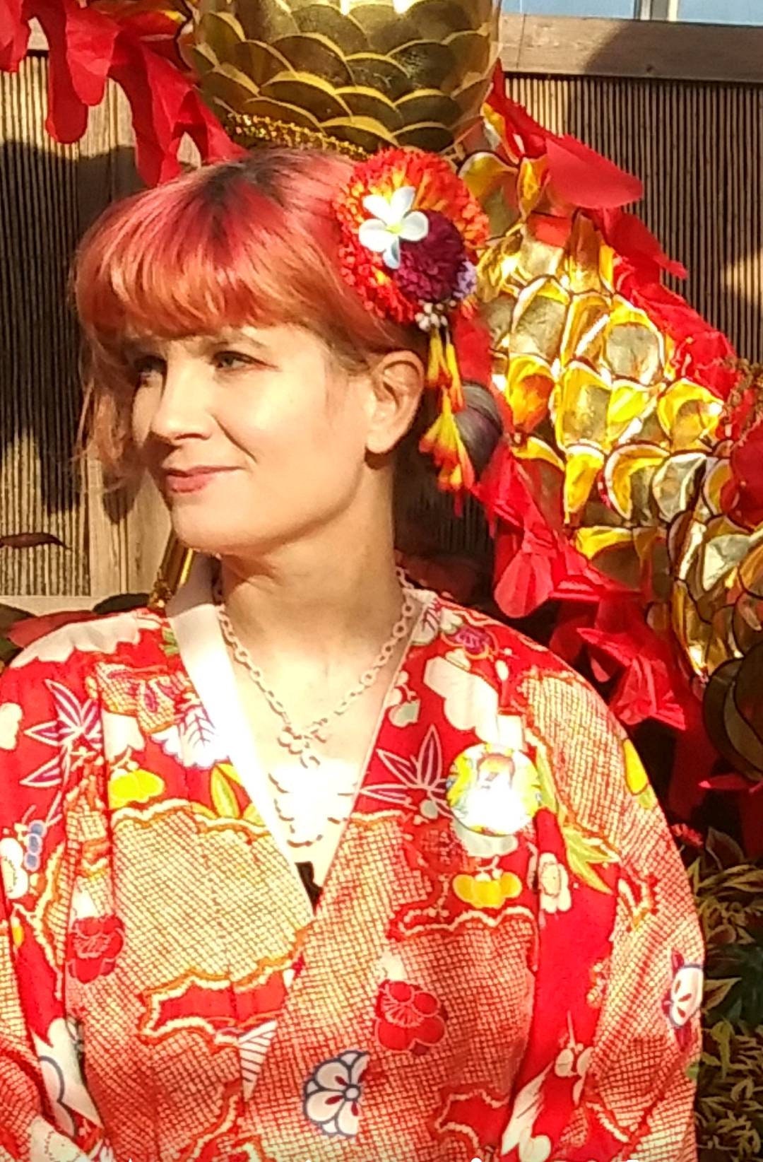 Kanzashi Flower Hair Clip Sakura hair clip Japanese Hair Etsy