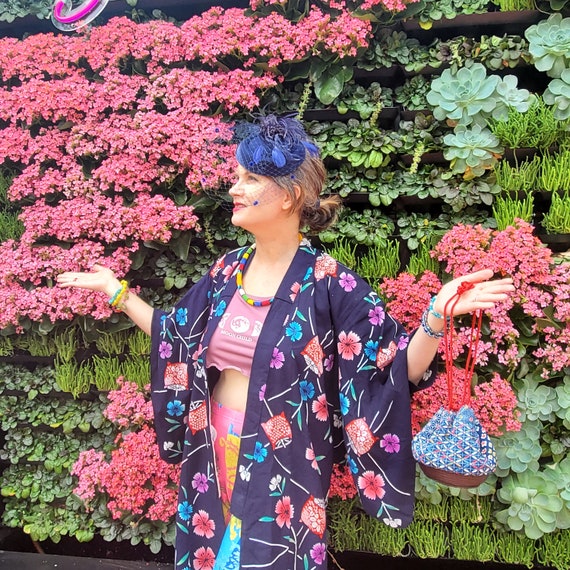 Pretty Floral Kimono Cardigan, Womens Floral Yuka… - image 5