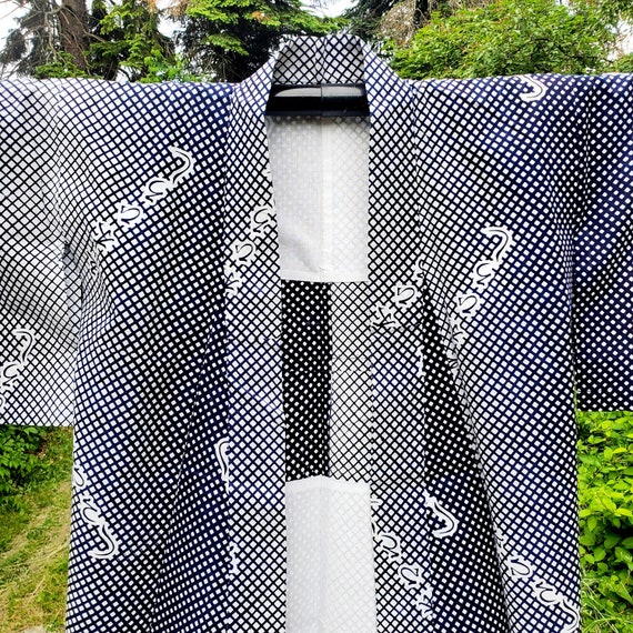 Womens Yukata, Japanese Summer Kimono, Vintage Op… - image 3