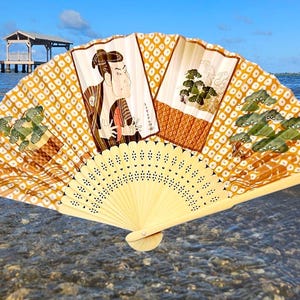 Japanse opvouwbare waaier met samoeraistrijder, concertfestivalventilator, Silk Bamboo Sensu Ukiyo-e Art, samoeraikostuumaccessoire, Japan cadeau