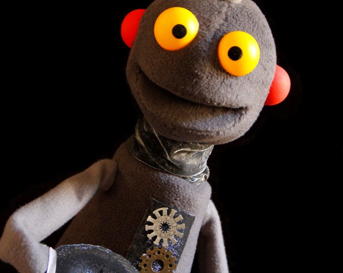 Robot Puppet, Large Professional Hand Puppet With Rod, Fully Lined Etsy