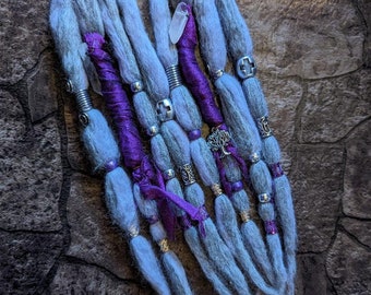 Lavender Magic 11" Short Pair Dread Clips