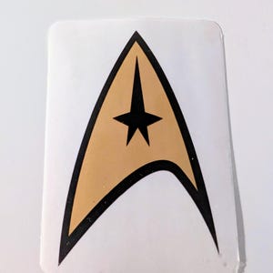 Star Trek The Original Series Delta Patch Sticker for Laptop, Car, Water Bottle