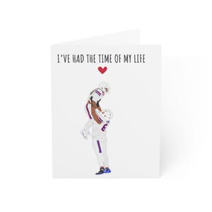 Tarjetas de felicitación, tarjeta de San Valentín de Buffalo Bills