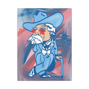 Leinwand Kunst Ole Miss Oberst Reb Wohnheim Dekor Druck, Wandbehang, Kunst, Wohnkultur, Geschenkidee, Mississippi Rebellen