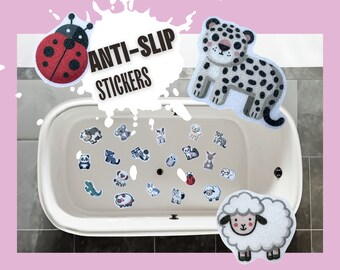 Montessori Animal Anti-Slip Bathtub Stickers, Safety Decals