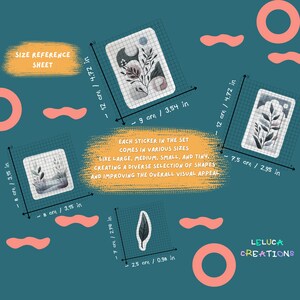 ANTI-SLIP STICKERS, 12 Biophilic Design Decor Appliqués, Waterproof Non Slip Safety Decal for bathtubs, shower & other slippery surfaces