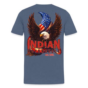 Men&#39;s Premium Indian Motorcycle Freedom Eagle Tee (Front & Back Print)