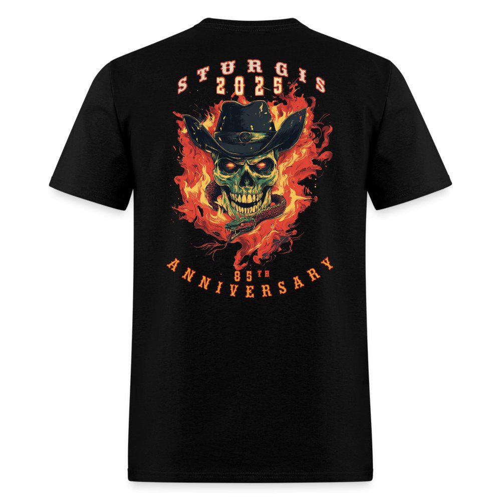 2025 - Sturgis 85th Anniversary Motorcycle Rally T- Shirt - Front Print -