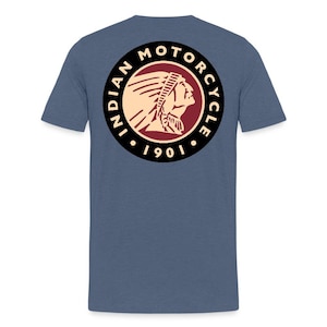 Premium Classic Indian Motorcycle Graphic Shirt - Front and Back Print