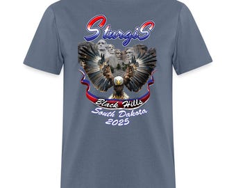 2025 Sturgis Motorcycle Rally Biker T-Shirt 85th Anniversary Edition - Front Print -