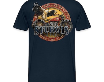 Sturgis Motorcycle Rally 2025 T-Shirt: 85th Anniversary Eagle Biker Tee