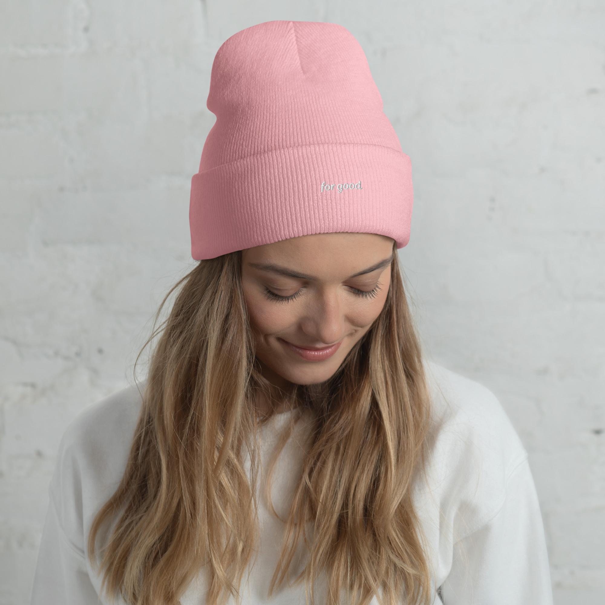 Wicked Inspired for Good Cuffed Beanie Cozy Embroidered Hat