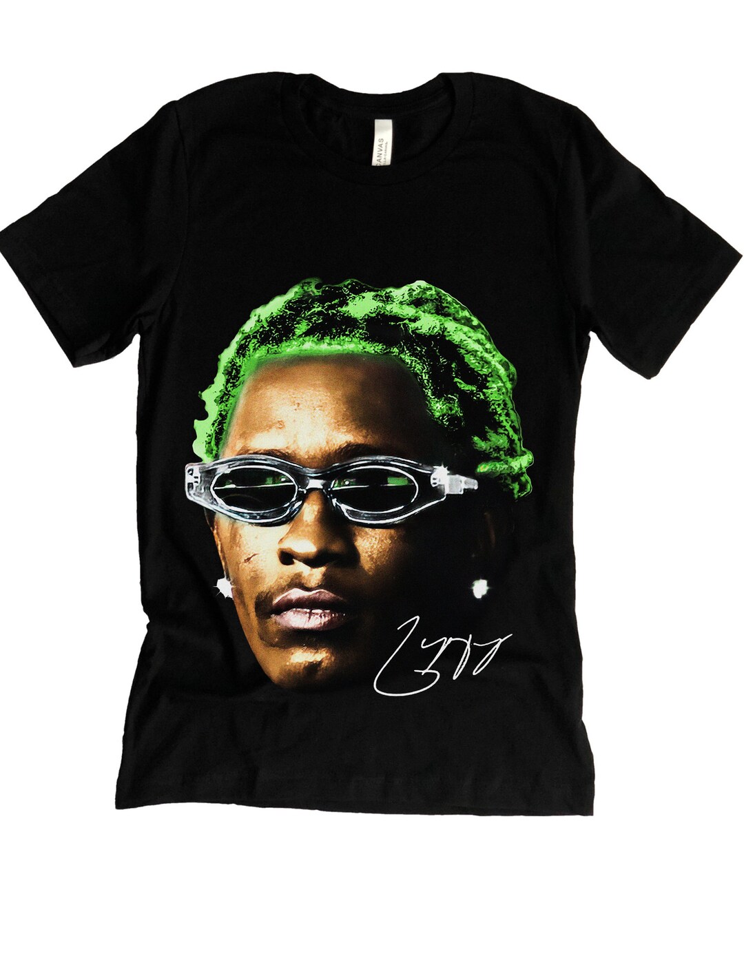 YOUNG THUG Rap T-Shirt (Men's XL equivalent) unclear white type Vintage Second Hand main image 0