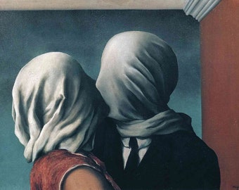 Calamita da frigo Gli Amanti di Rene Magritte