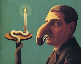 Fridge Magnet The Philosopher's Lamp by Rene Magritte