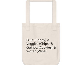 Essentials Only Grocery Tote Bag