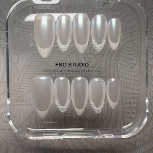 French  princess reusable fake handmade  press on nails/fake nails/ wedding nails