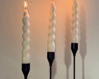 Handmade Twisted Soy Wax Candle: Elegant Home Decor