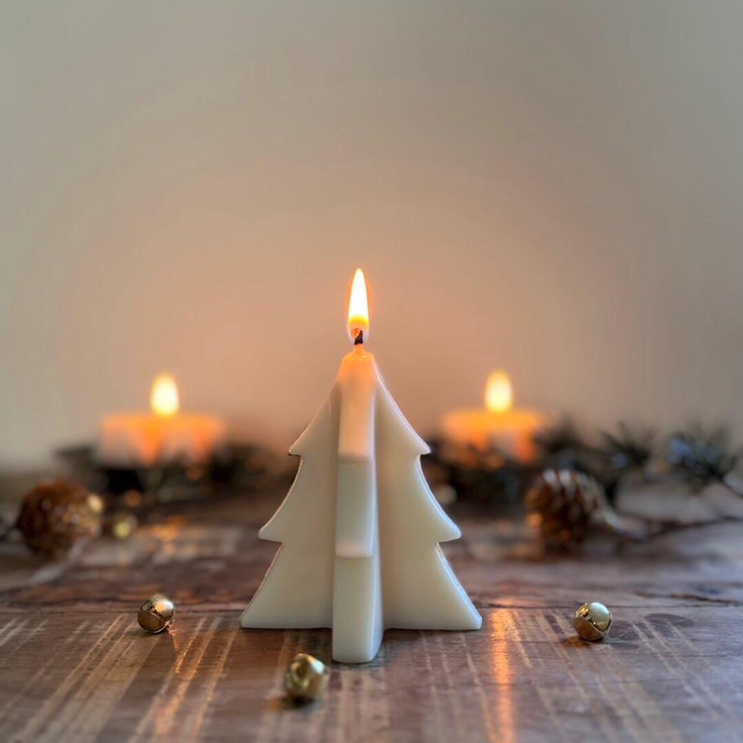 Geometric Soy Wax Tree Candle: Holiday Home Decor - Etsy