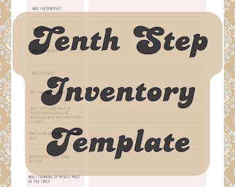 10th Step Inventory Worksheet – AA NA Recovery, Daily Reflection (PDF)