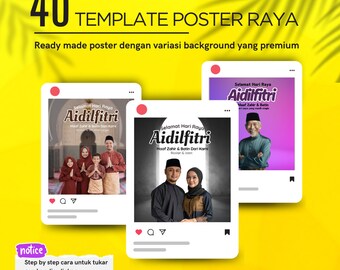 40 Template Poster For Happy Eid Mubarak