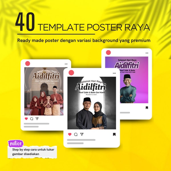 40 Template Poster For Happy Eid Mubarak