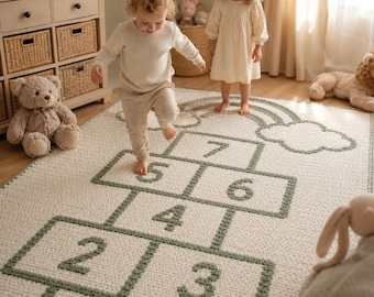 Rainbow Mosaic Crochet Blanket Pattern PDF for Nursery Decor
