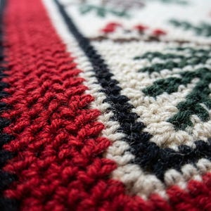 Cardinal Christmas Mosaic Crochet Blanket Pattern PDF, Overlay Crochet Chart image 7
