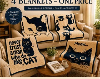 Mosaik häkeln Katzendecke Muster PDF Bundle | Einfache Charts
