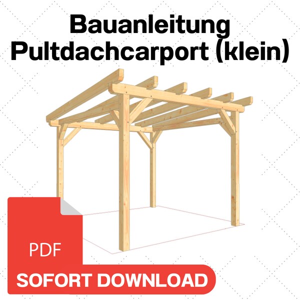 Carport selber bauen Anleitung PDF//Bauplan Carport Holz selber bauen//Schritt-für-Schritt Anleitung Carport//Carport Bauanleitung// PDF