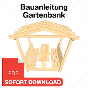 Instructions de construction de votre propre banc en bois PDF//Construisez votre propre banc de jardin en bois//Instructions de construction d&#39;un banc de parc//Construisez votre banc PDF
