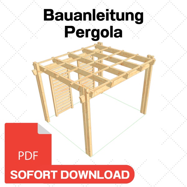 Build your own pergola instructions PDF//Build your own wooden pergola//Pergola construction instructions//Pergola construction plan PDF