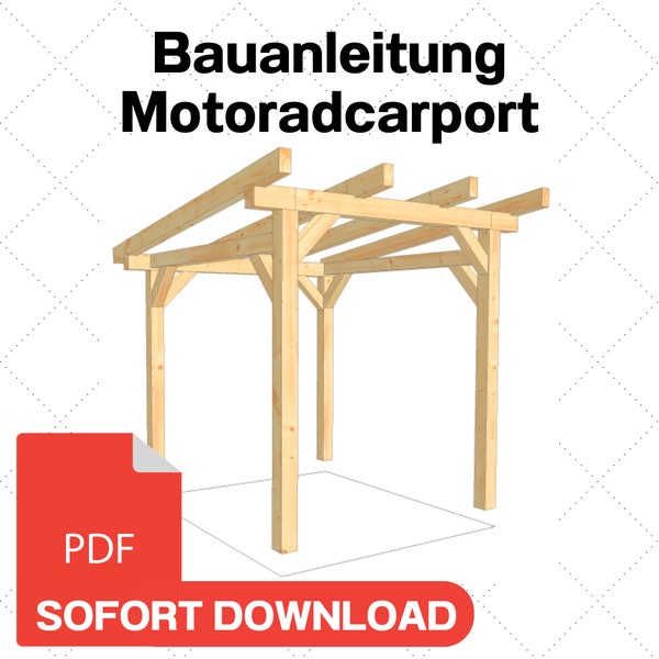 Carport selber bauen Anleitung PDF//Bauplan Carport Holz selber bauen//Schritt-für-Schritt Anleitung Carport//Carport Bauanleitung// PDF