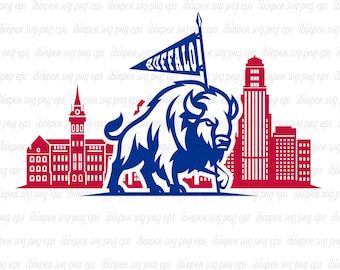 Buffalo SVG PNG, Buffalo School Mascot, Buffalo Team, Buffalo SVG Cricut, Buffalo Svg Cutfile, Buffalo Logo, Buffalo T-Shirt, Tumbler, Eps