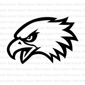 Eagles Head SVG, Eagles SVG Cutfile, Cricut, Eagles Silhouette, Eagles School Mascot, Eagles Sublimation, Logo, Sport, T-Shirt, Eagles PNG