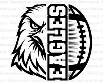Eagles Football SVG, Eagles PNG, Eagles School Mascot, Eagles Sublimation, Logo, T-Shirt, Eagles Svg Cricut, Eagles SVG Cutfile, Silhouette