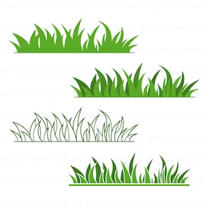 Herbe Bundle SVG, Png, Clipart Svg d'herbe sauvage, herbe Svg Png Eps, Svg d'herbe verte sauvage pour Cricut et Cutfile, cadeau d'anniversaire