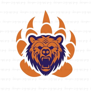 Ursos SVG, Ursos Svg para Cutfile, Cricut Svg de Garra de Urso, Cabeça de Urso Svg, Cabeça de Urso e Garra Svg Png para Design de Cartão de Convite, Presente