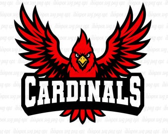 Flying Cardinals SVG, Cardinals Vector, Flying Cardinals PNG, Cardinals Logo, T-Shirt, Cardinals School Mascot, Cardinals Cricut, Cutfile