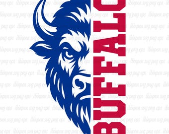 Buffalo SVG PNG, Buffalo SVG Cricut, Buffalo Svg Cutfile, Buffalo School Mascot, Buffalo Team, Buffalo Logo, Buffalo T-Shirt, Tumbler, Eps
