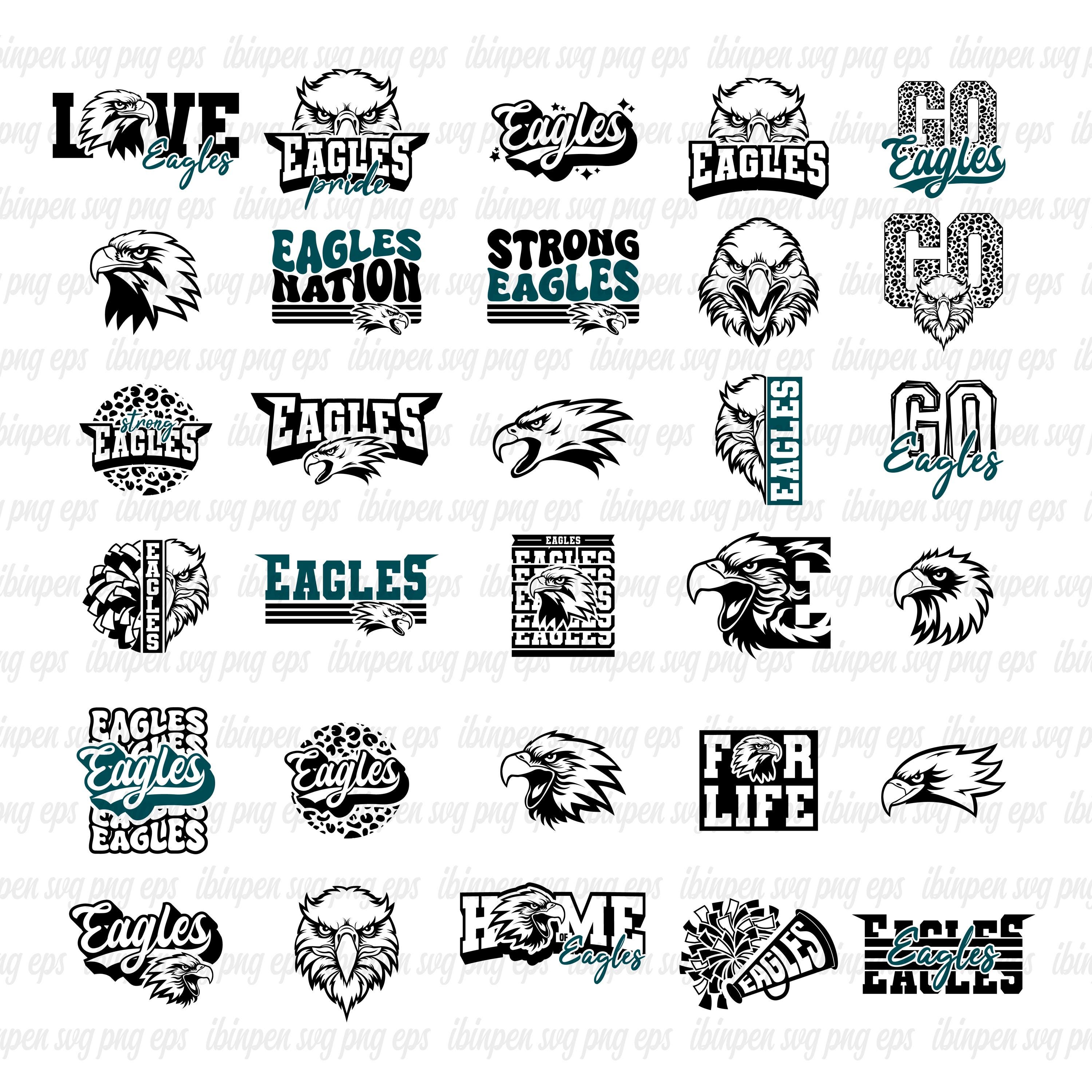 Eagles SVG, 30 Eagles SVG Bundle, Eagles Cutfile, Eagles