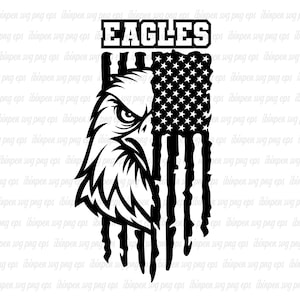 Eagles SVG, Eagles PNG, Eagles SVG Cutfile, Cricut, Eagles Silhouette, Eagles School Mascot, American Eagles Sublimation, Logo, T-Shirt